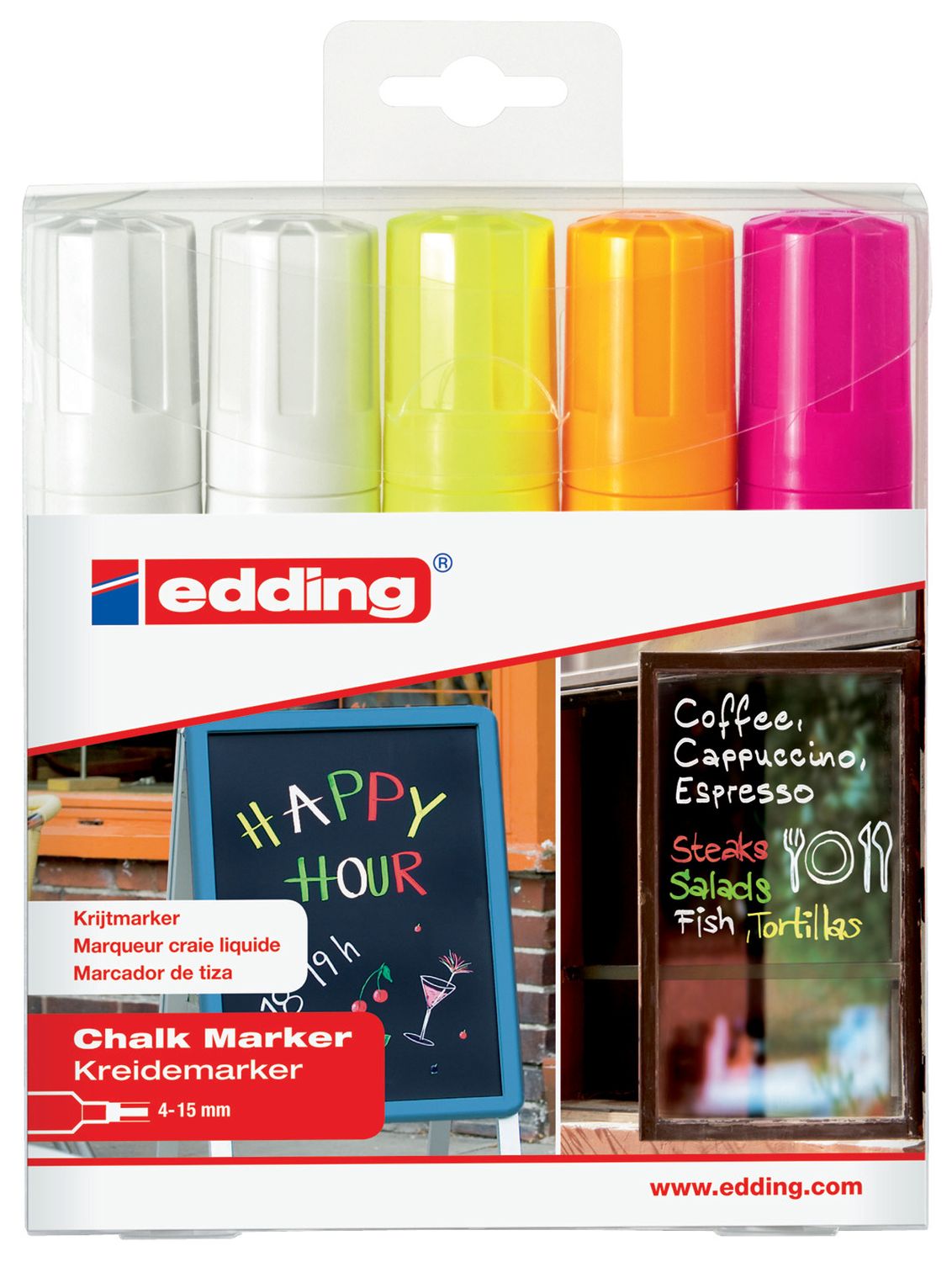 4090 Kreidemarker - 4 - 15 mm, neon sortiert 4090 Kreidemarker - 4 - 15 mm, neon sortiert