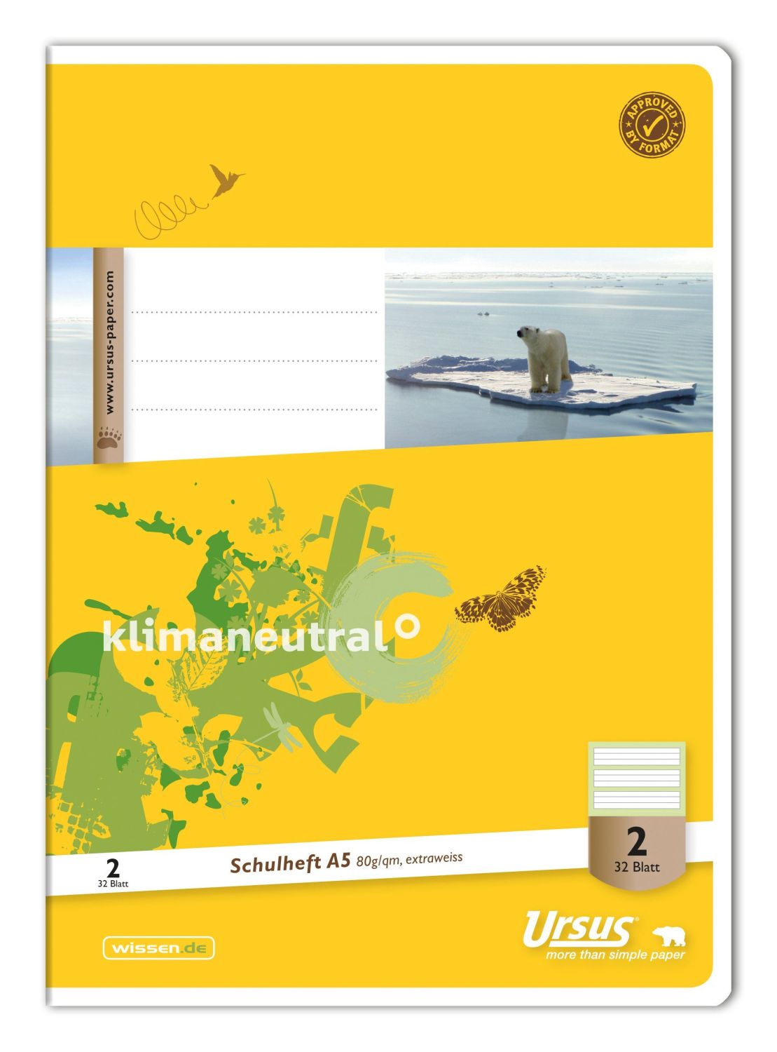 Heft LIN2 - A4, 32 Blatt, 80 g/qm, liniert Heft LIN2 - A4, 32 Blatt, 80 g/qm, liniert