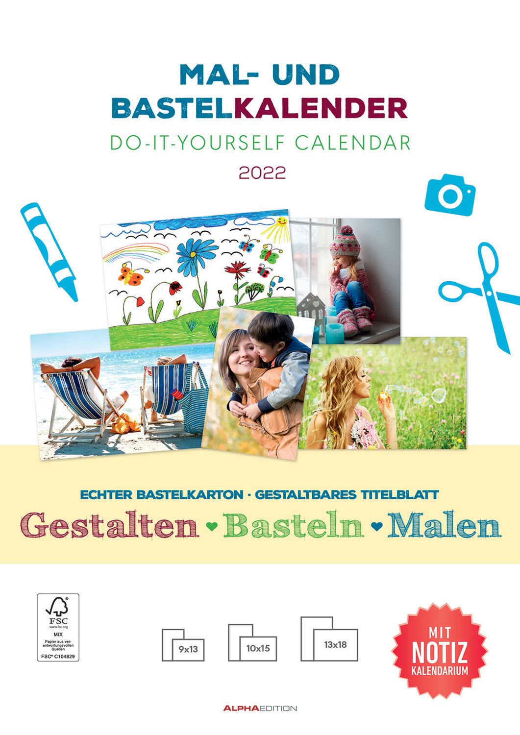 Mal- und Bastelkalender - 21 x 29,7 cm Mal- und Bastelkalender - 21 x 29,7 cm