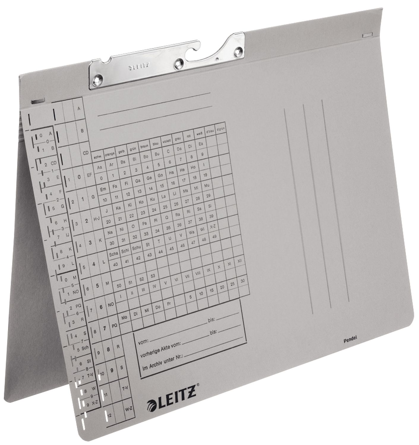 Pendelhefter Leitz 2094-00-85, DIN A4, Amtsheftung, Manilakarton (RC), grau Pendelhefter Leitz 2094-00-85, DIN A4, Amtsheftung, Manilakarton (RC), grau