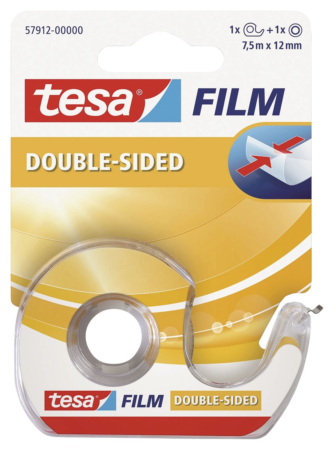 Klebefilm doppelseitig - 12 mm x 7,5 m, inkl. Einwegroller Klebefilm doppelseitig - 12 mm x 7,5 m, inkl. Einwegroller