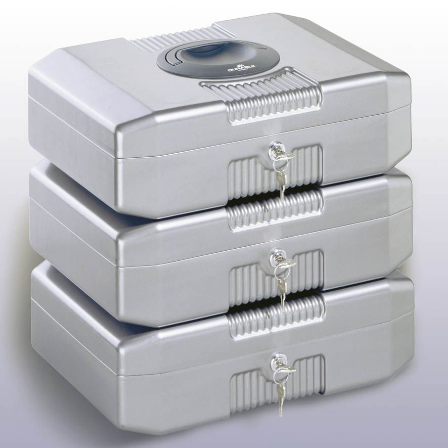 Geldzählkassette EUROBOXX® - 352 x 276 x 120 mm, silbergrau Geldzählkassette EUROBOXX® - 352 x 276 x 120 mm, silbergrau