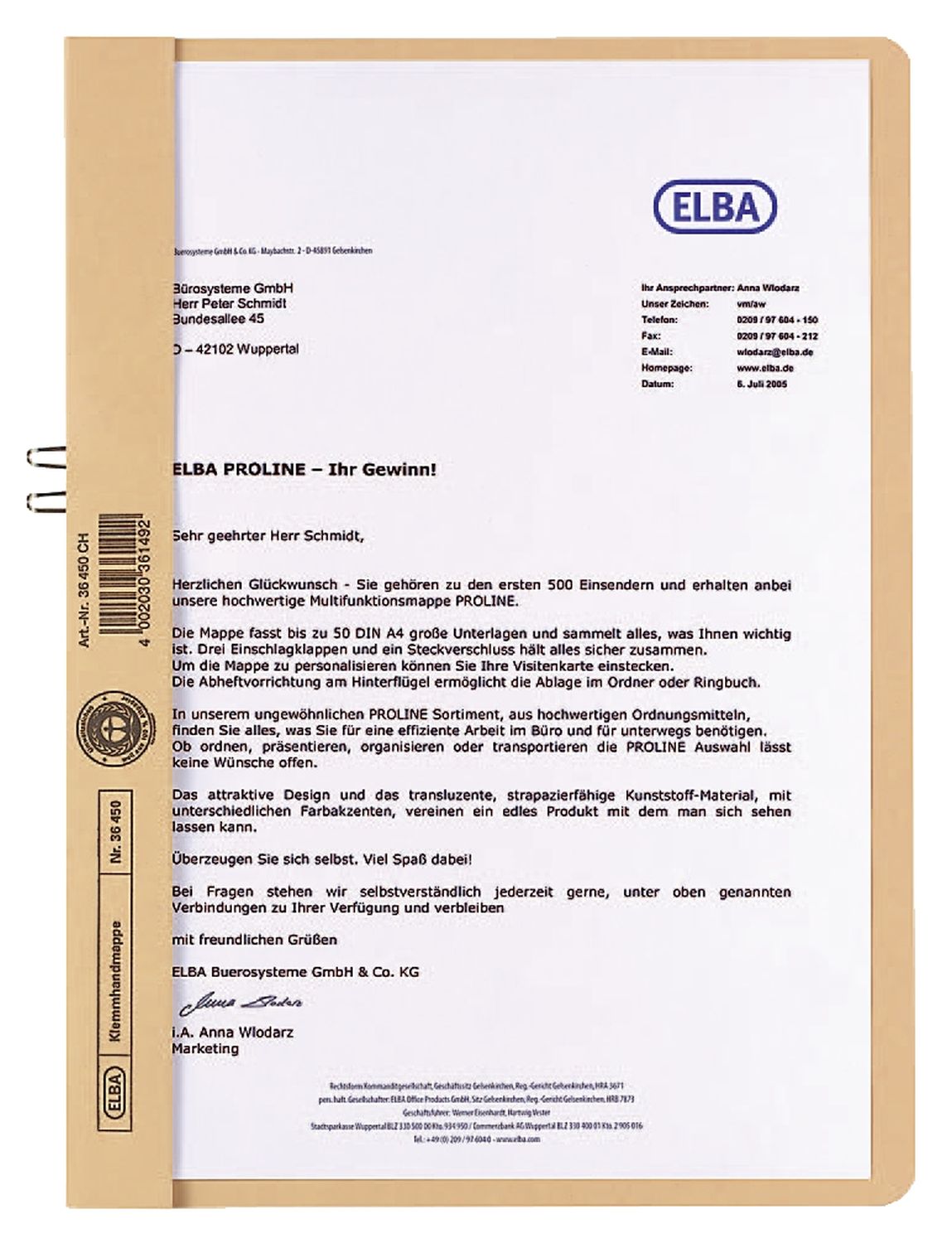 Klemmhandmappe ohne Deckel - A4, 10 Blatt, Manilakarton (RC), chamois Klemmhandmappe ohne Deckel - A4, 10 Blatt, Manilakarton (RC), chamois