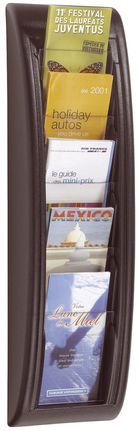 Wand-Prospekthalter Quick Blick - 1/3 A4, schwarz Wand-Prospekthalter Quick Blick - 1/3 A4, schwarz