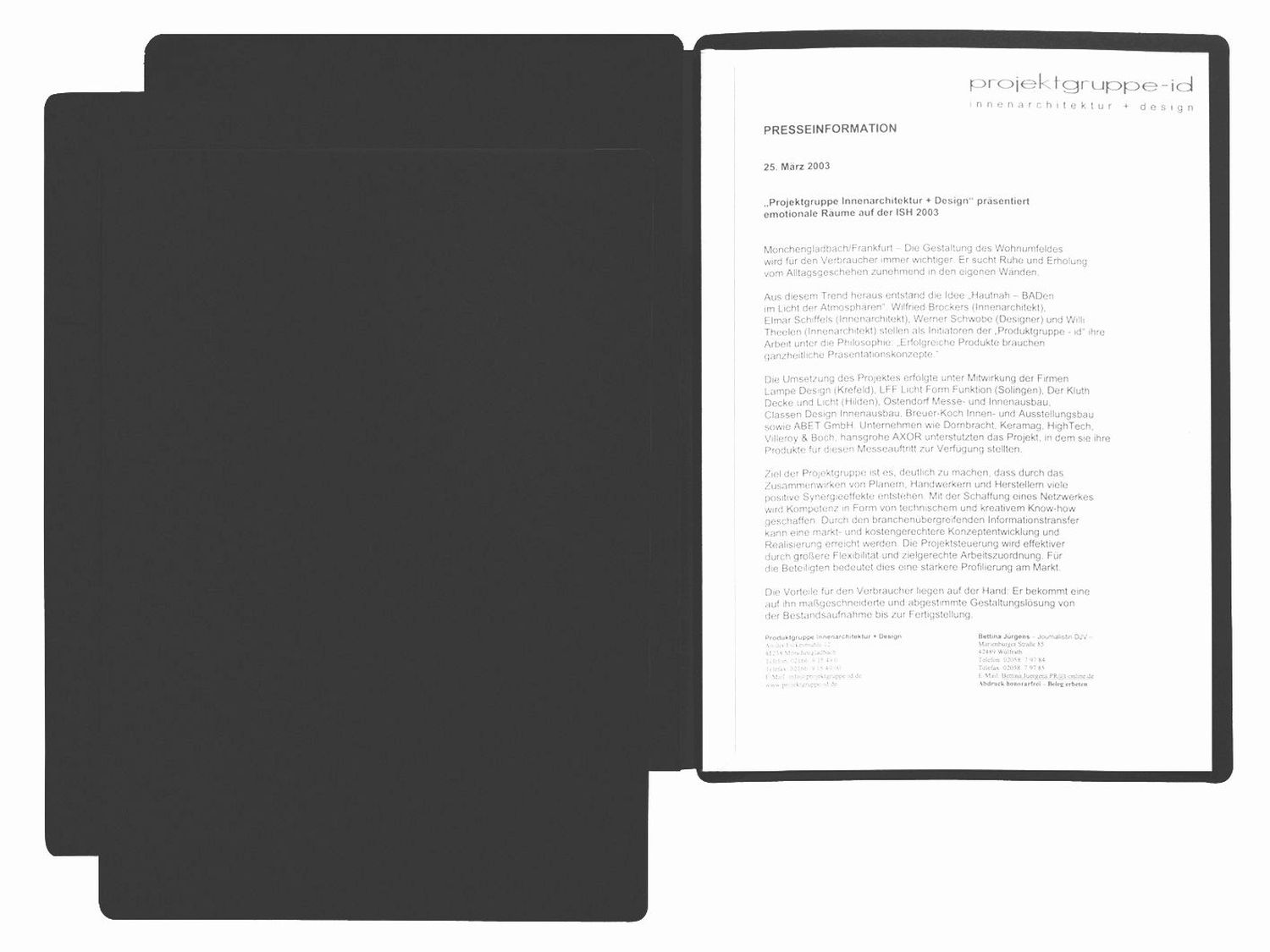Präsentationsmappe Star - A4, 2-tlg., schwarz Präsentationsmappe Star - A4, 2-tlg., schwarz