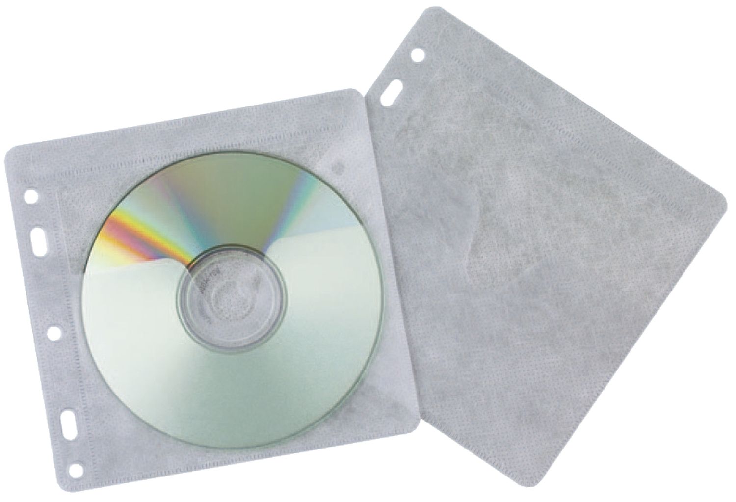 CD/DVD-Hüllen - Universallochung zur Ablage im Ordner/Ringbuch, transparent, Packung mit 40 Stück CD/DVD-Hüllen - Universallochung zur Ablage im Ordner/Ringbuch, transparent, Packung mit 40 Stück
