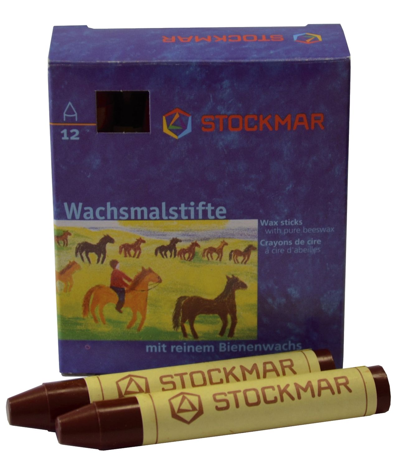 Wachsmalstifte - rotbraun - 12 Stifte Wachsmalstifte - rotbraun - 12 Stifte