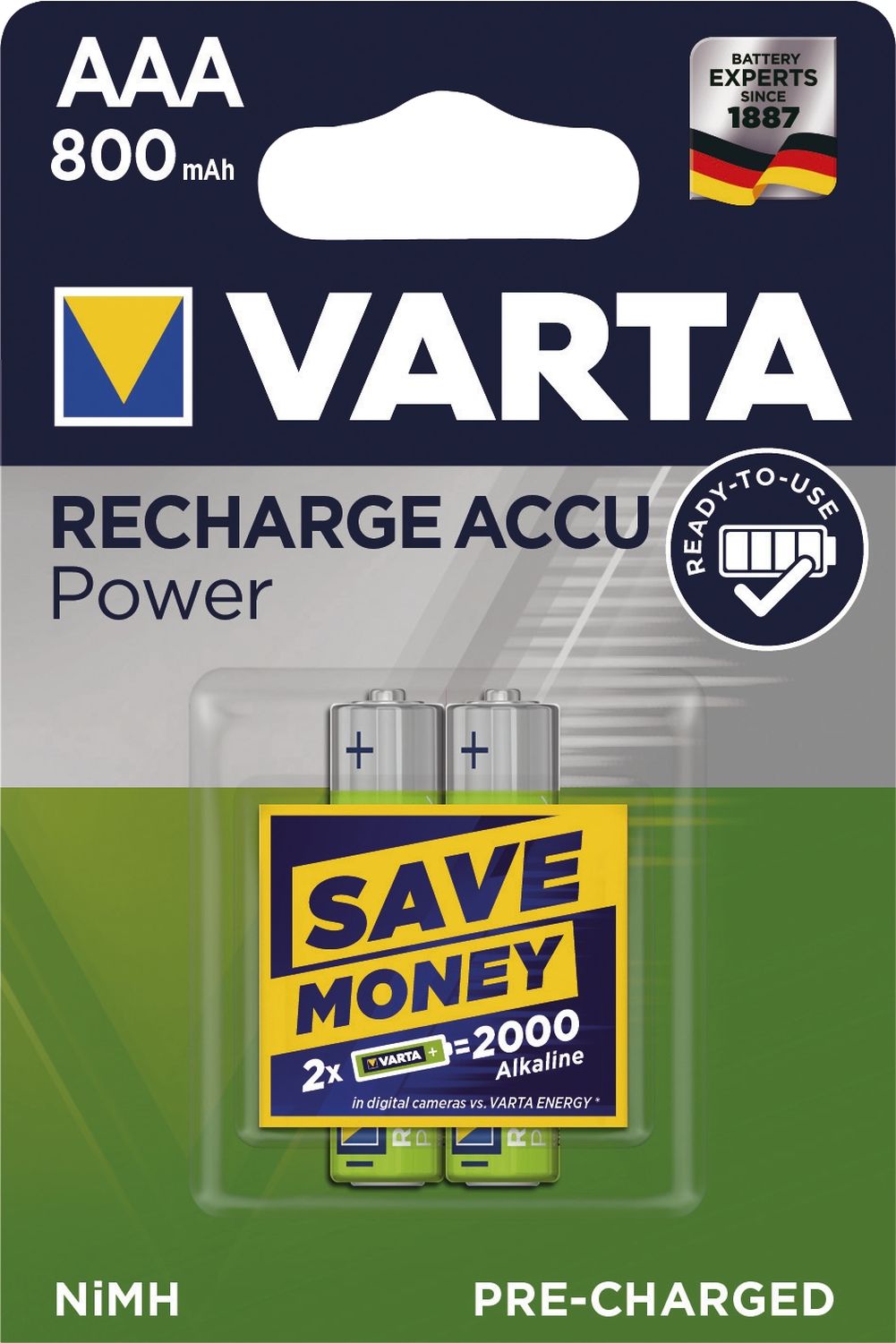 Rechargeable Accu Power - Micro/AAA, 1,2 V, 800 mAh Rechargeable Accu Power - Micro/AAA, 1,2 V, 800 mAh