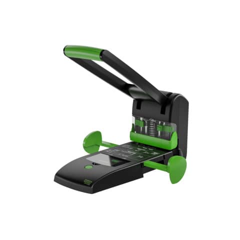 Locher Novus B 2200 Registraturlocher, 025-0651, bis zu 200 Blatt, für Dokumente bis A4, schwarz/grün Locher Novus B 2200 Registraturlocher, 025-0651, bis zu 200 Blatt, für Dokumente bis A4, schwarz/grün