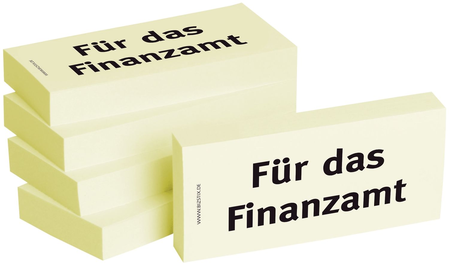 Haftnotizen "Für das Finanzamt " - 75 x 35 mm, 5x 100 Blatt Haftnotizen "Für das Finanzamt " - 75 x 35 mm, 5x 100 Blatt