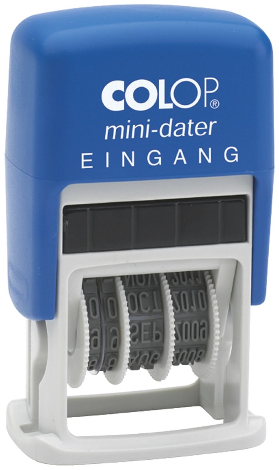 Mini-Dater - Datumstempel + Text GEBUCHT Mini-Dater - Datumstempel + Text GEBUCHT