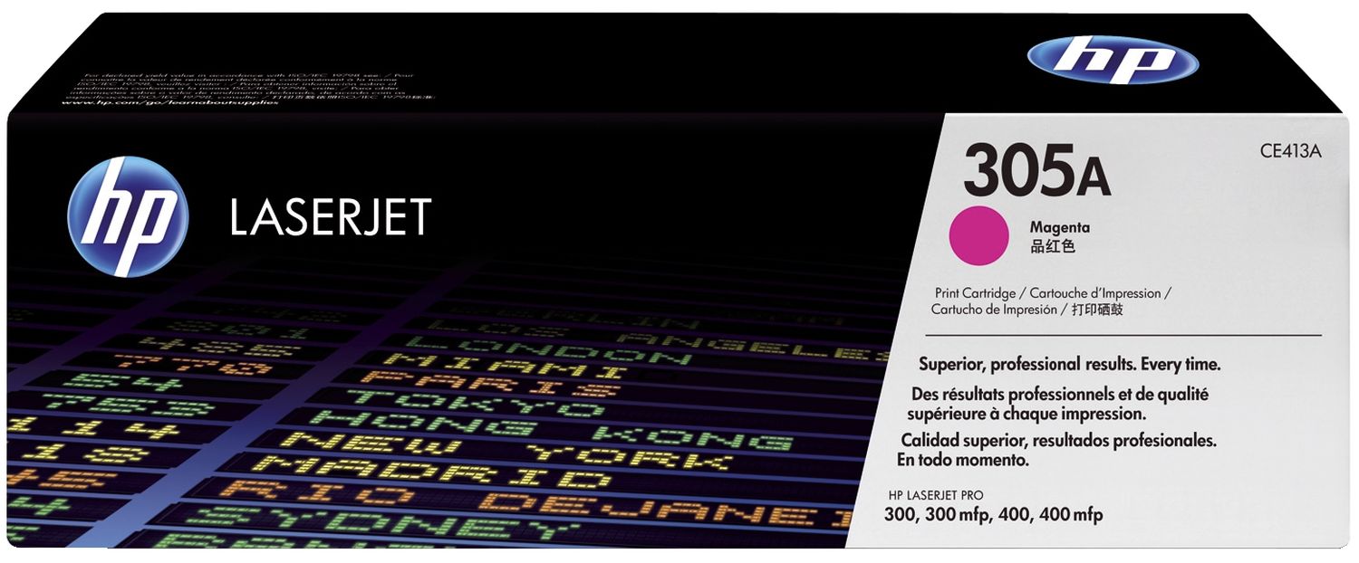 Original HP Tonerkartusche magenta (CE413A,305A,305AM,305AMAGENTA,NO305A,NO305AM,NO305AMAGENTA)