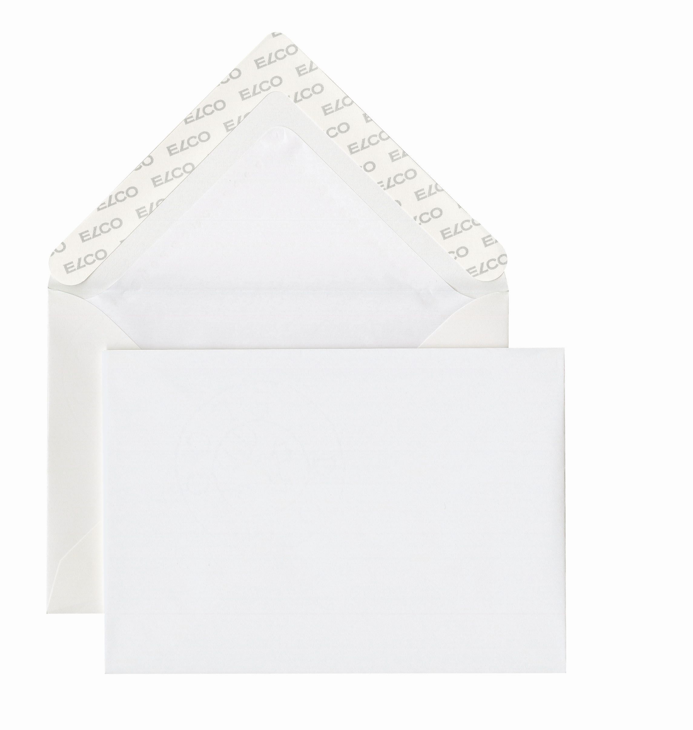 Briefumschlag Prestige Elco 73127.12, C6, 25 Stück, weiß, mit Wasserzeichen, haftklebend