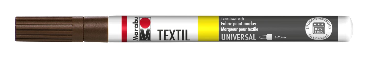Textil Painter Mittelbraun 046, 1-2 mm Textil Painter Mittelbraun 046, 1-2 mm