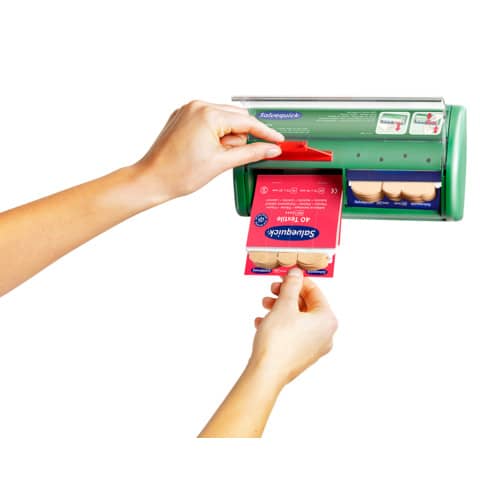 Pflasterspender Salvequick 490700, inkl. 85 Pflaster elastisch und wasserfest, 230 x 120 x 55 mm