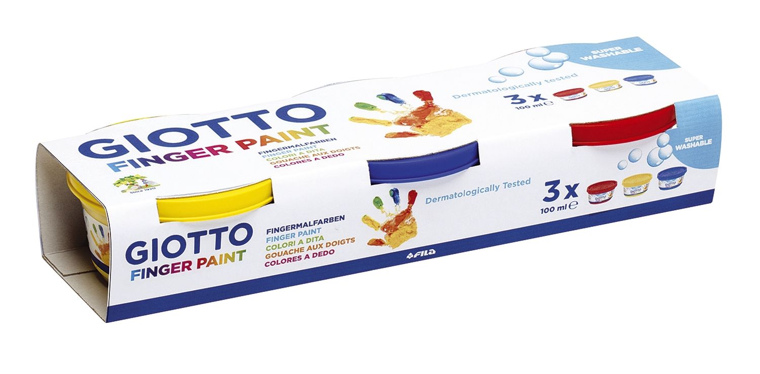Fingerfarben - 3x 100 ml, sortiert Fingerfarben - 3x 100 ml, sortiert