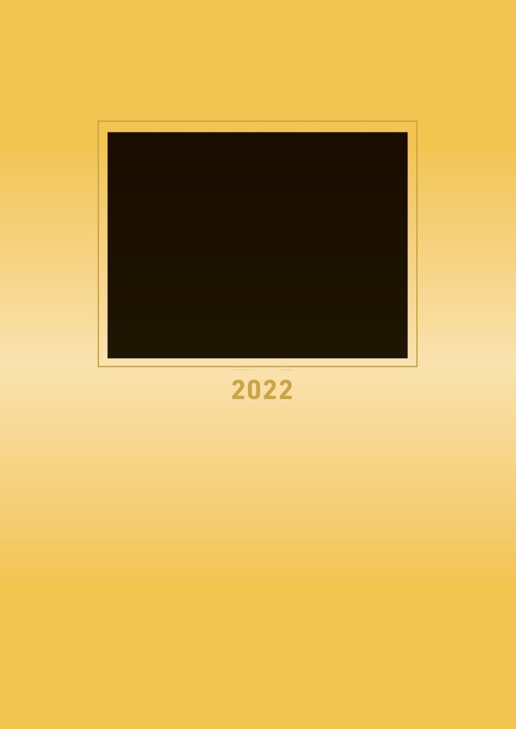 Bastelkalender - 21 x 29,7 cm, gold