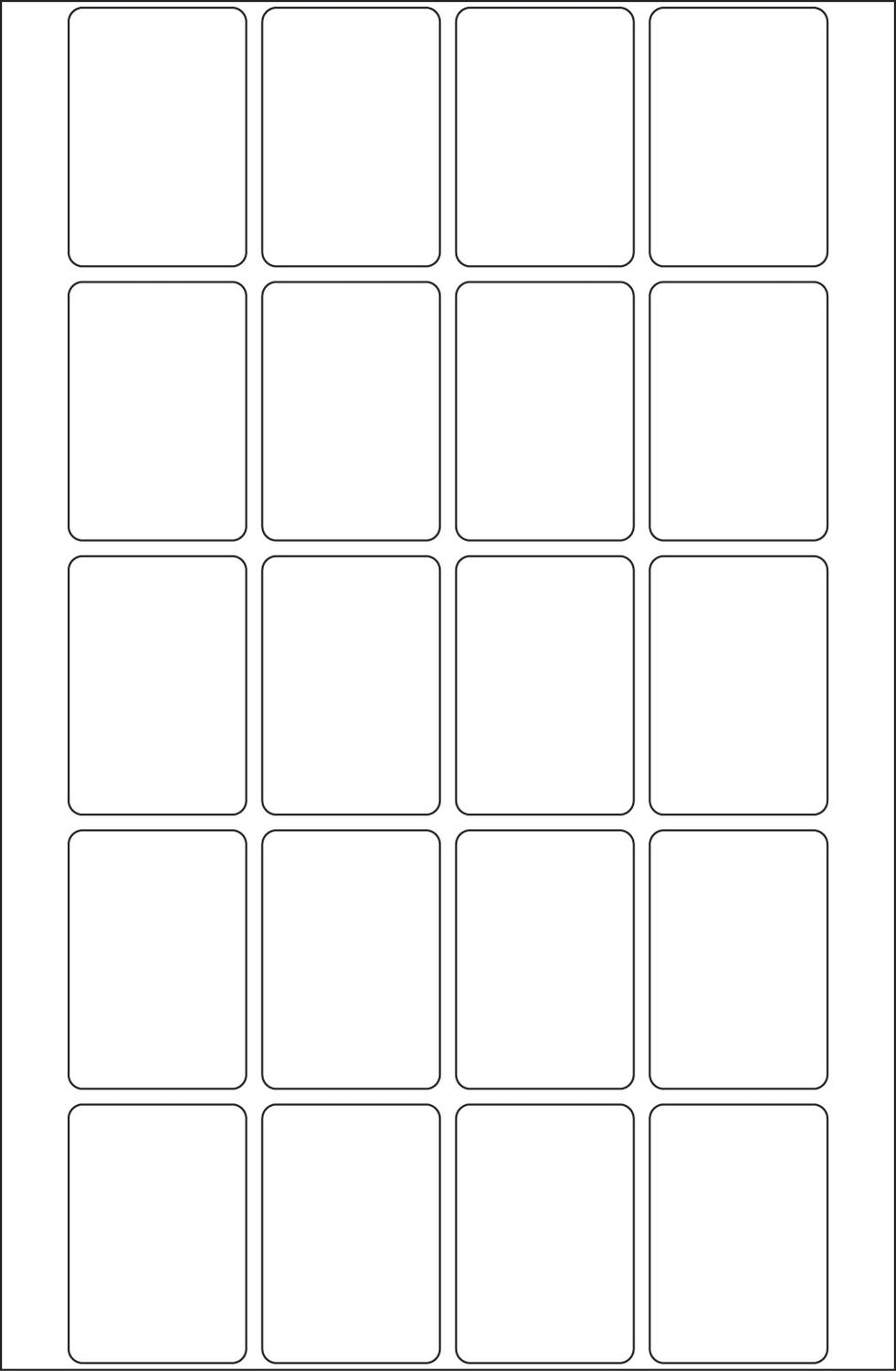 2430 Vielzwecketiketten - weiß, 22x32 mm, matt, 640 Stück