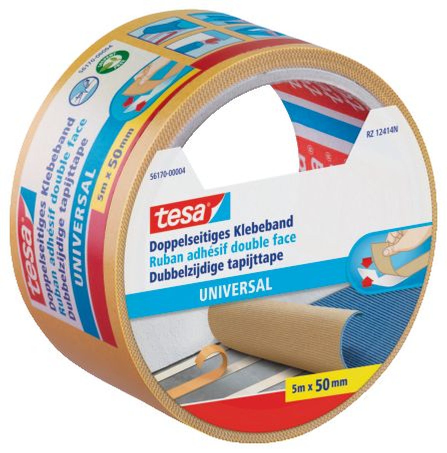 Verlegeband / Klebeband doppelseitig 5 m x 50 mm universal Verlegeband / Klebeband doppelseitig 5 m x 50 mm universal