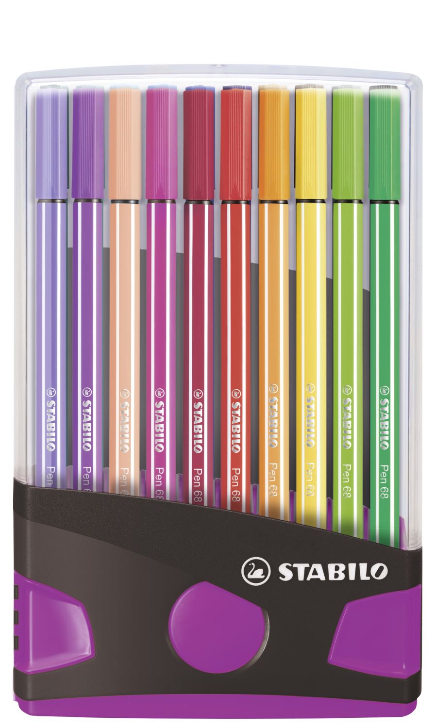Premium-Filzstift - Pen 68 ColorParade - 20er Tischset in anthrazit/pink - mit 20 verschiedenen Farben Premium-Filzstift - Pen 68 ColorParade - 20er Tischset in anthrazit/pink - mit 20 verschiedenen Farben
