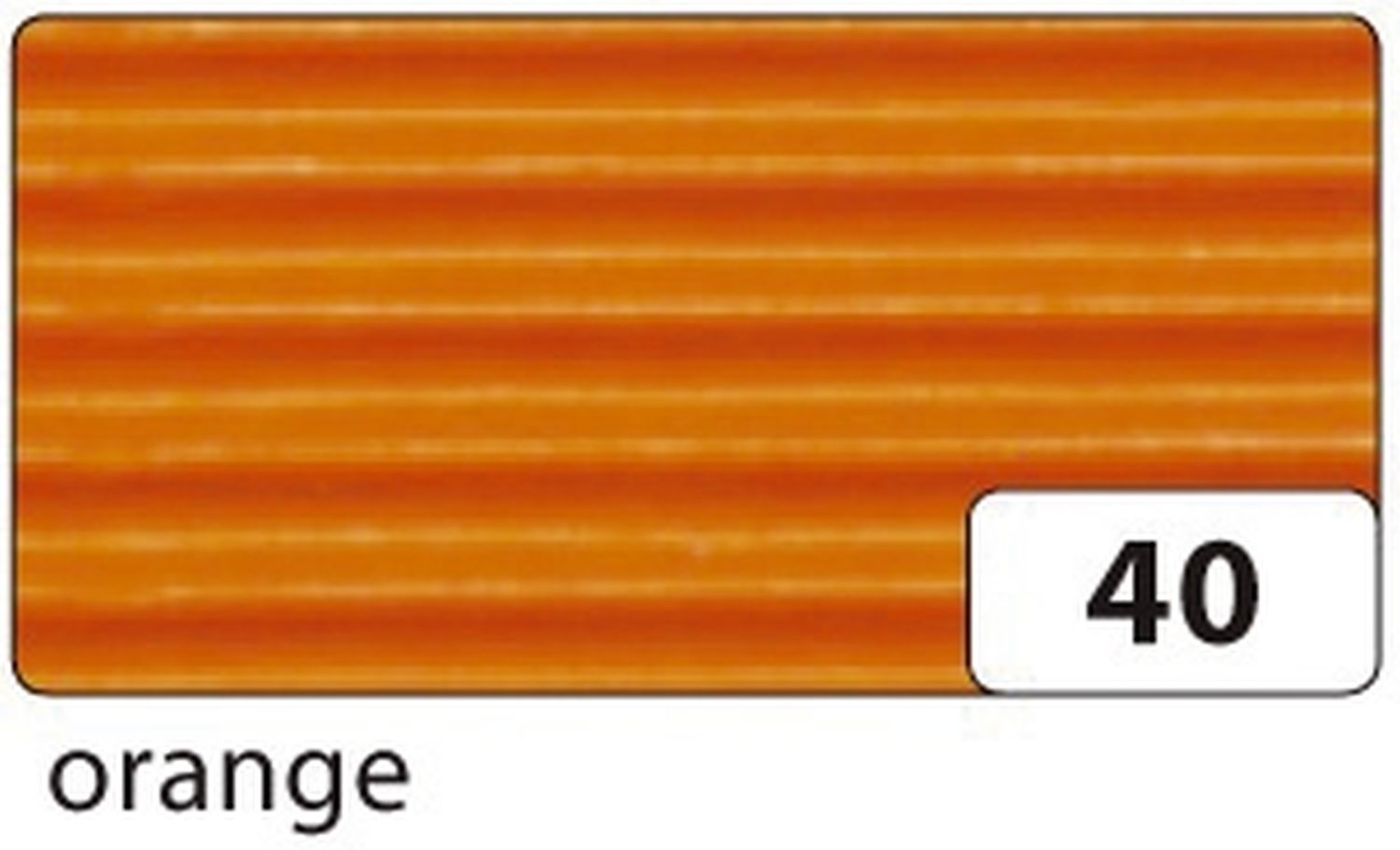 Bastelwellpappe - 50 x 70 cm, orange