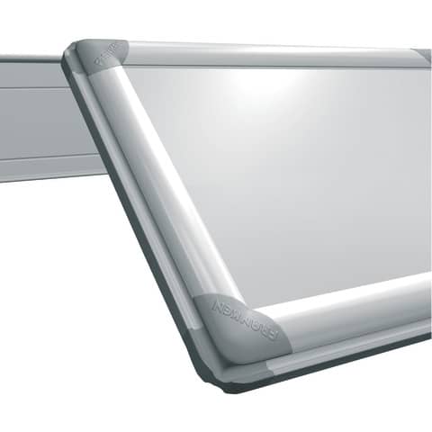 Whiteboard Franken PRO Emaille SC8209, 150 x 100 cm, emailliert, Alurahmen, senk- oder waagerechte Wandbefestigung