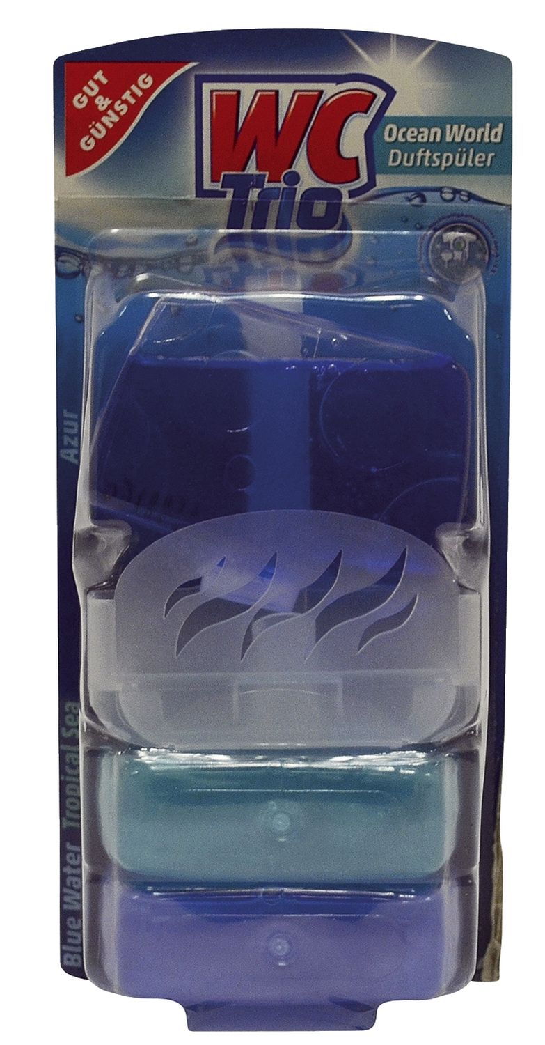Gut & Günstig WC Korb - Duftspülung Ocean, 3x 55 ml Gut & Günstig WC Korb - Duftspülung Ocean, 3x 55 ml