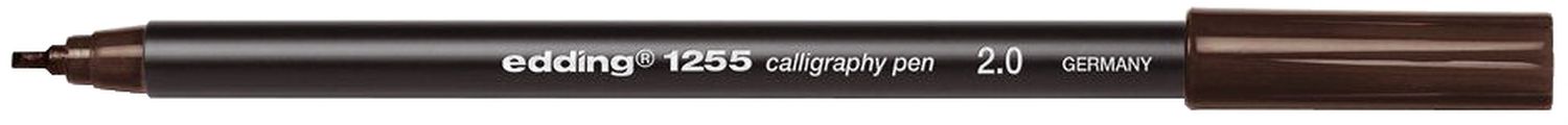 1255 Kalligrafie Stift - Fasermaler, 2,0 mm, dunkelbraun 1255 Kalligrafie Stift - Fasermaler, 2,0 mm, dunkelbraun
