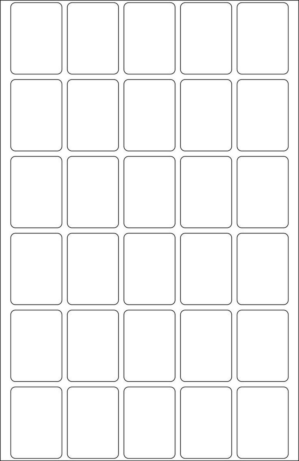 2390 Vielzwecketiketten - weiß, 19x27 mm, matt, 960 Stück