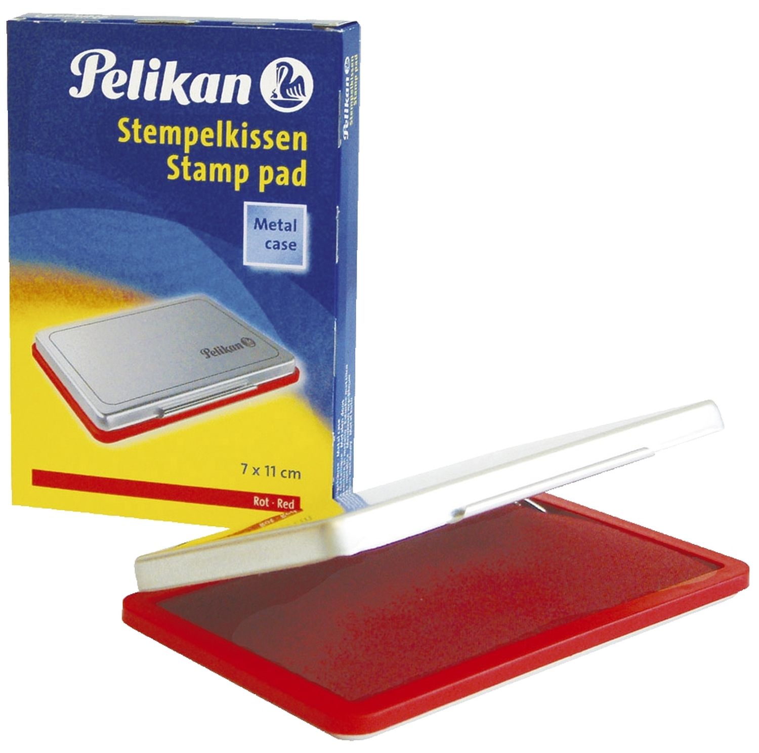 Stempelkissen 2 - 110 x 70 mm, rot getränkt Stempelkissen 2 - 110 x 70 mm, rot getränkt