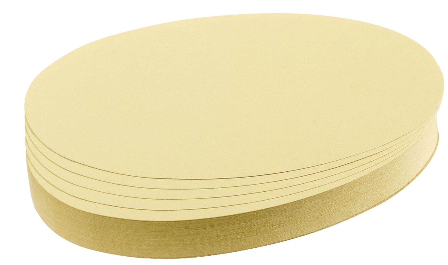 Moderationskarte - Oval, 190 x 110 mm, gelb, 500 Stück Moderationskarte - Oval, 190 x 110 mm, gelb, 500 Stück