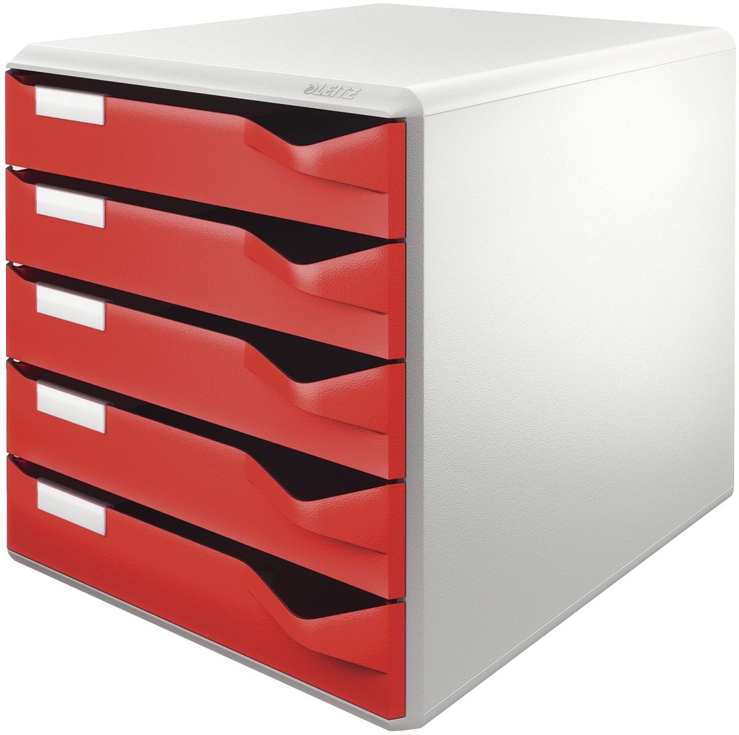 5280 Schubladenset Post-Set - A4/C4, 5 halboffene Schubladen, lichtgrau/rot 5280 Schubladenset Post-Set - A4/C4, 5 halboffene Schubladen, lichtgrau/rot