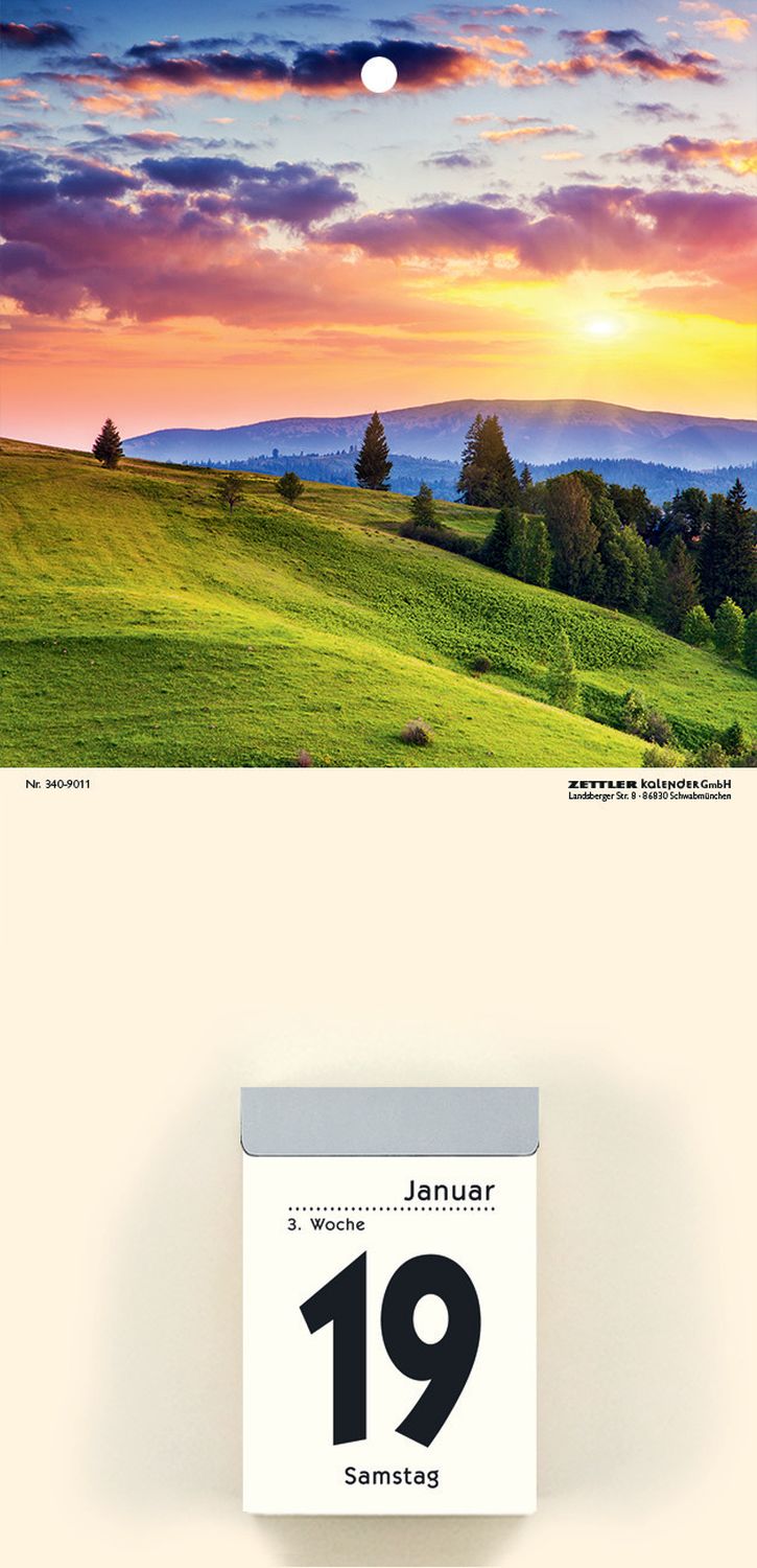 Kalenderrückwand Gebirge - 14,5 x 29,5 cm, 4-fach sortiert Kalenderrückwand Gebirge - 14,5 x 29,5 cm, 4-fach sortiert