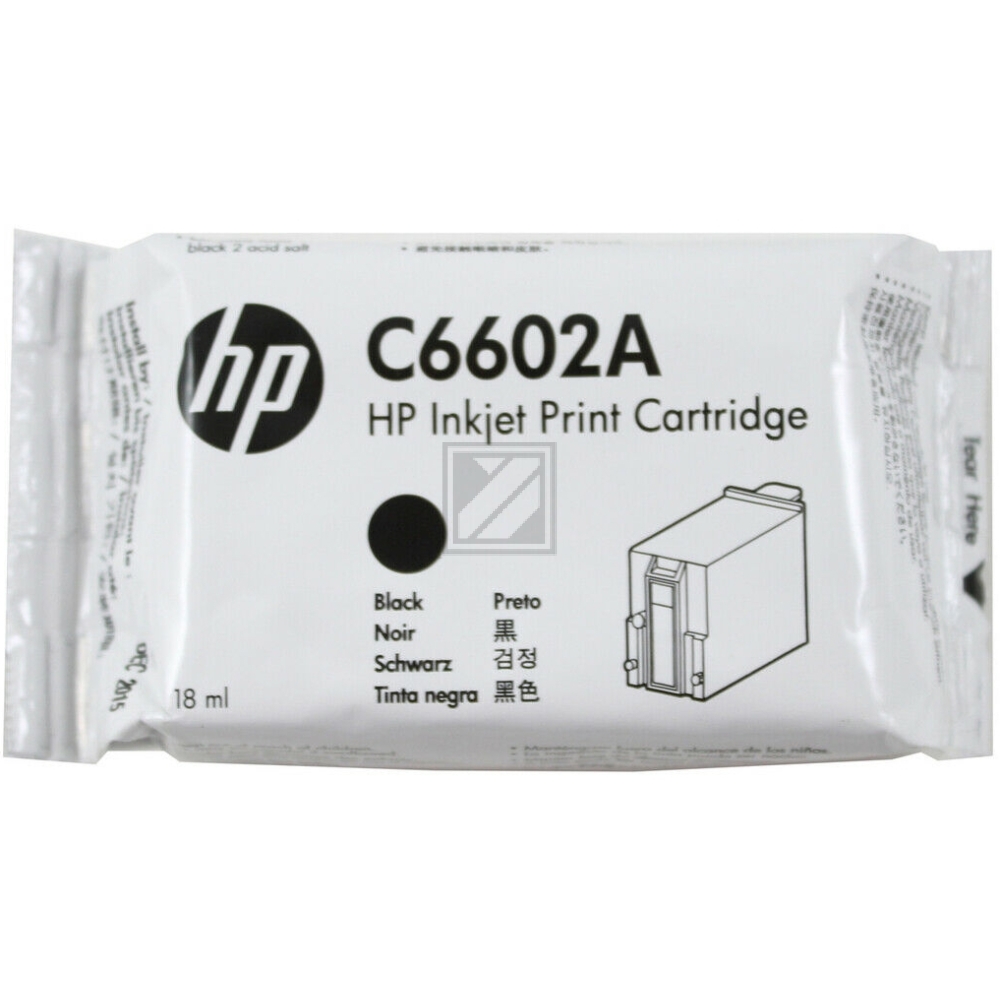 Original HP Druckkopfpatrone schwarz (C6602A)