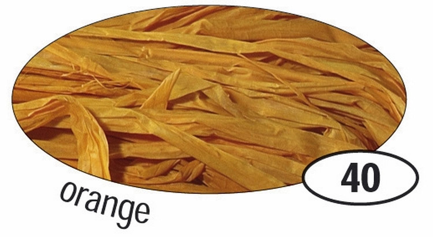 Naturbast Raffia - matt, orange, 50 g Naturbast Raffia - matt, orange, 50 g