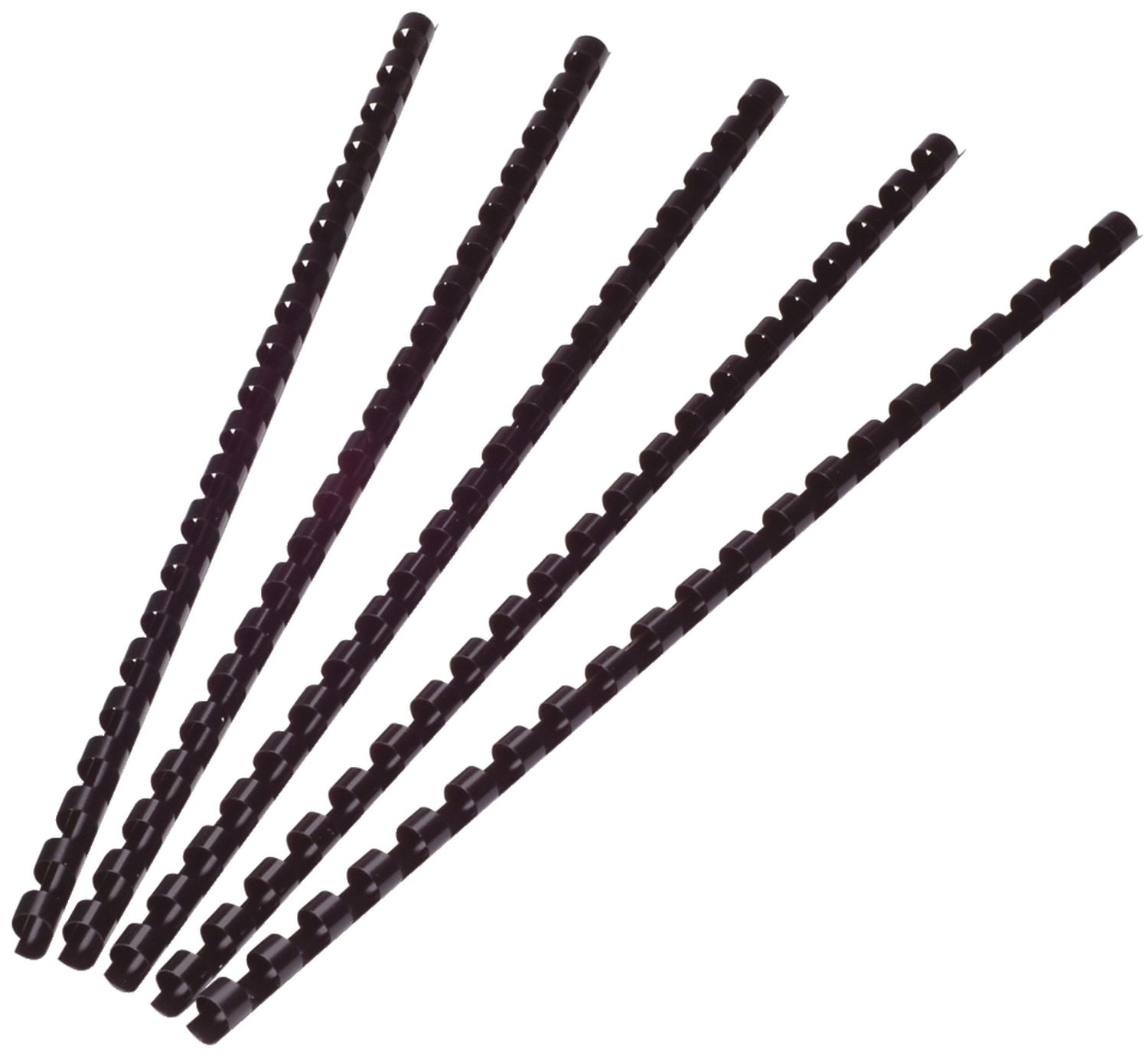 Plastik-Binderücken, 6 mm, für 25 Blatt, schwarz, 100 Stück Plastik-Binderücken, 6 mm, für 25 Blatt, schwarz, 100 Stück