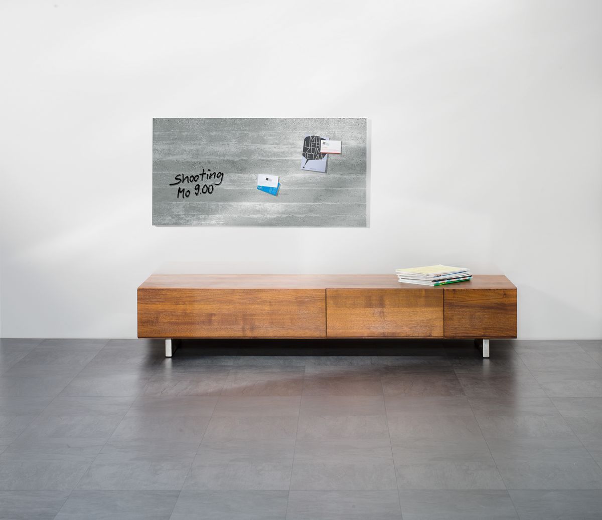 Glas-Magnetboard Artverum - Design Sichtbeton, 91 x 46 cm Glas-Magnetboard Artverum - Design Sichtbeton, 91 x 46 cm