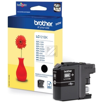Original Tinte brother LC-121BK, ca. 300 Seiten, schwarz