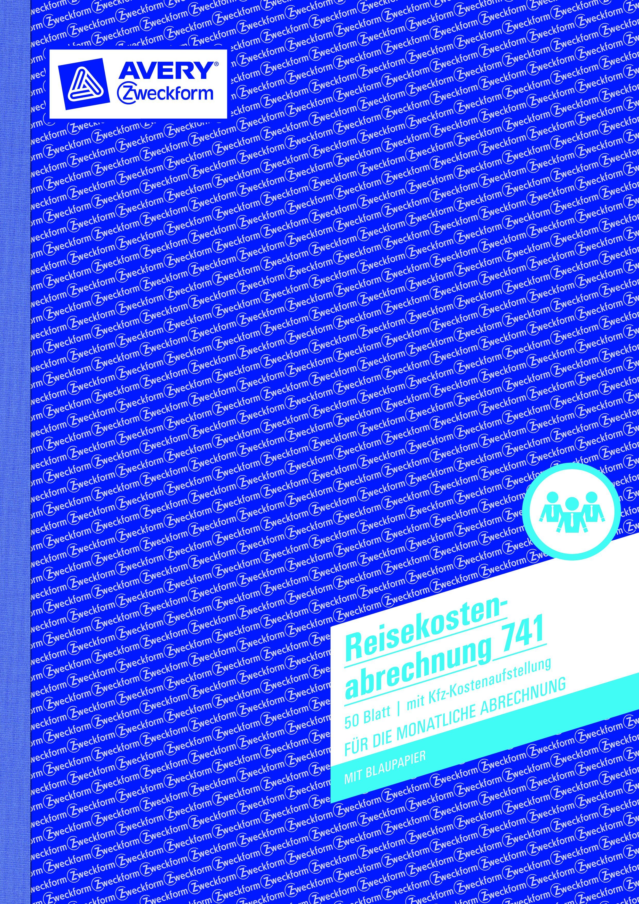 741 Reisekostenabrechnung, DIN A4, für monatliche Abrechnung, 50 Blatt, weiß 741 Reisekostenabrechnung, DIN A4, für monatliche Abrechnung, 50 Blatt, weiß
