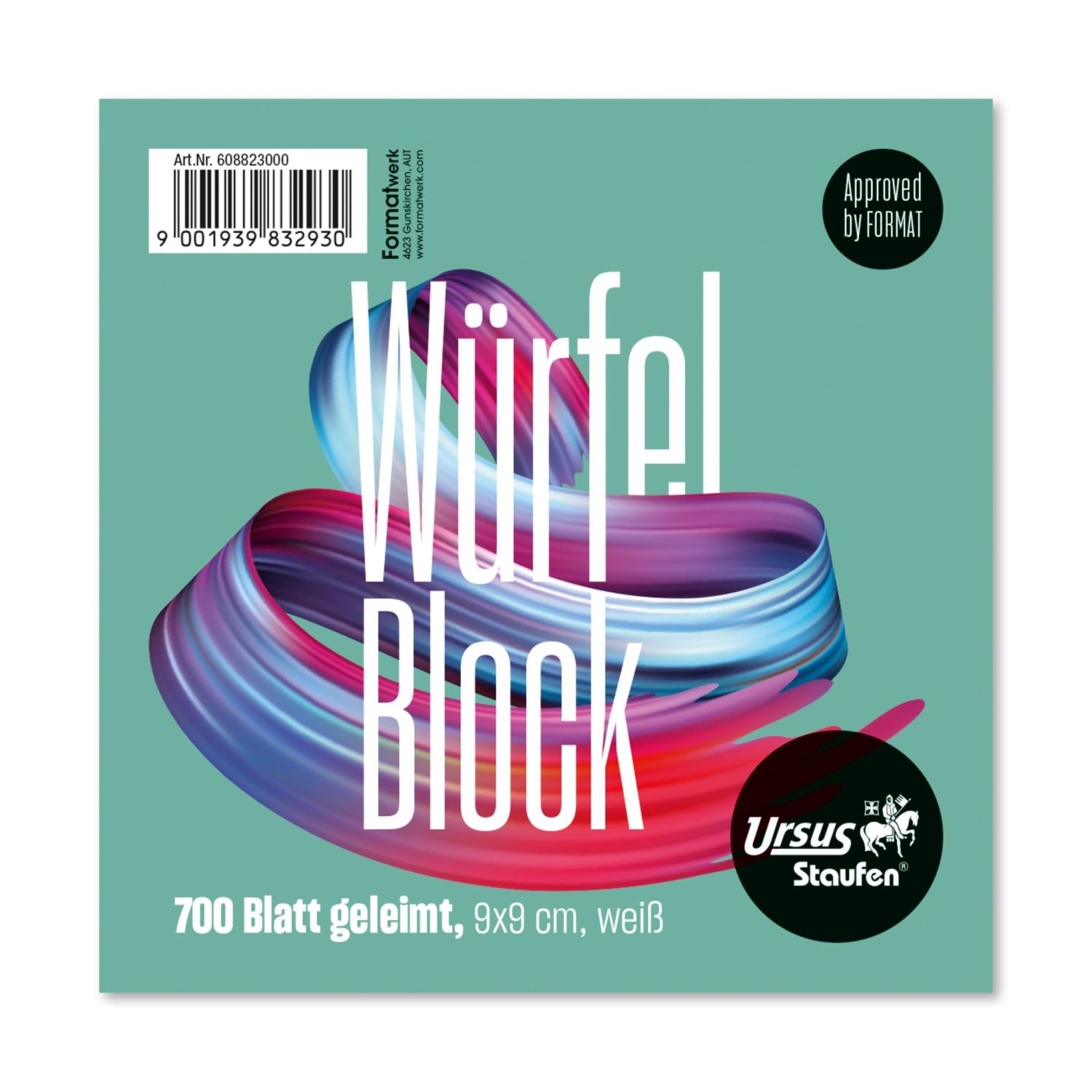 Würfelblock geleimt weiß 700 Blatt 70g/qm Würfelblock geleimt weiß 700 Blatt 70g/qm