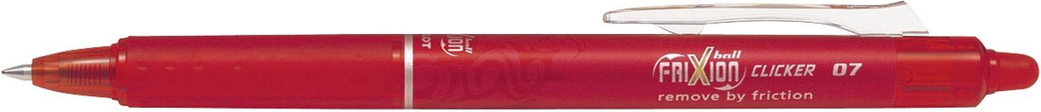 Tintenroller FriXion Clicker - 0,4 mm, rot, radierbar