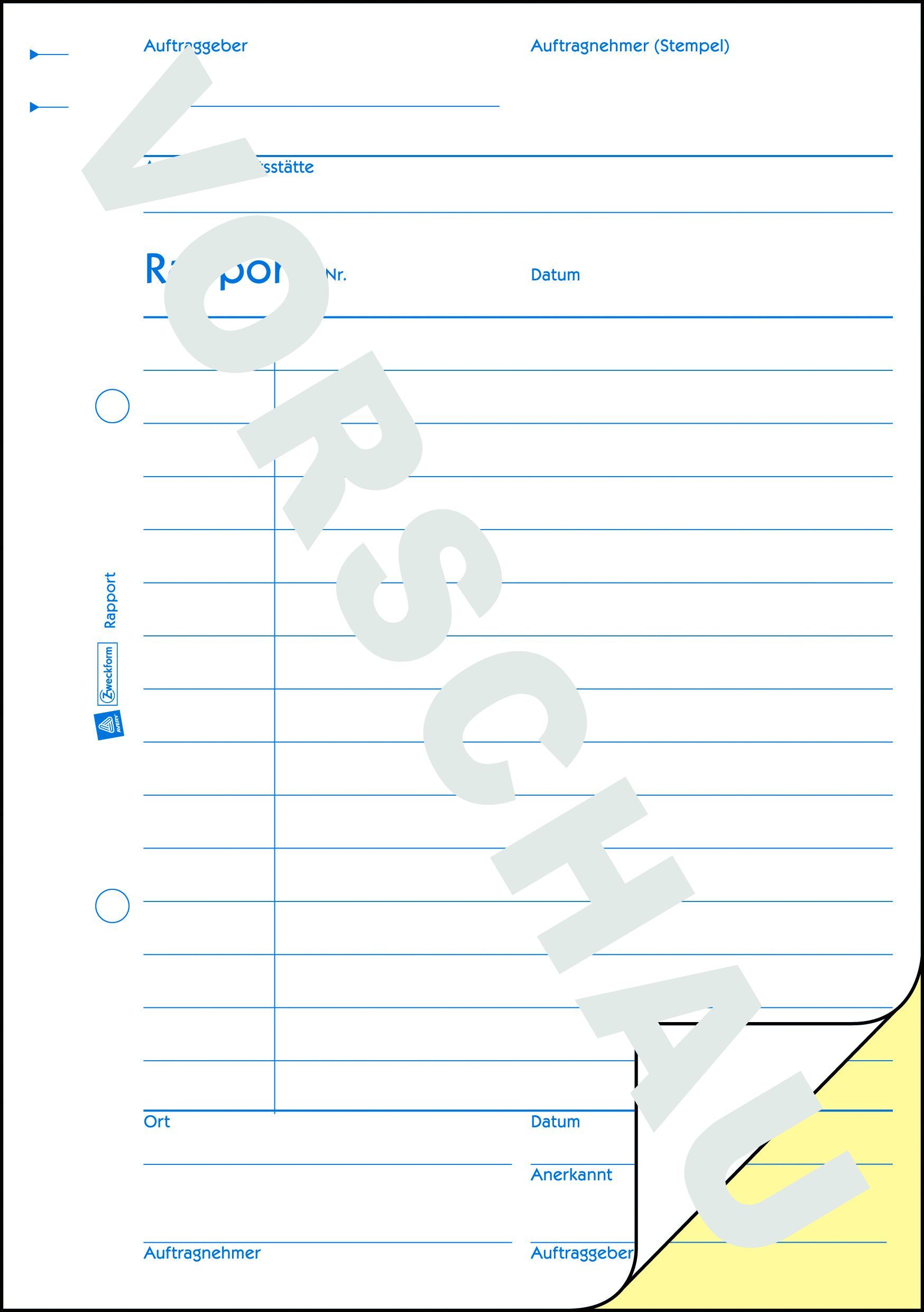 1776 Rapport, DIN A5, selbstdurchschreibend, 2 x 40 Blatt, weiß, gelb 1776 Rapport, DIN A5, selbstdurchschreibend, 2 x 40 Blatt, weiß, gelb