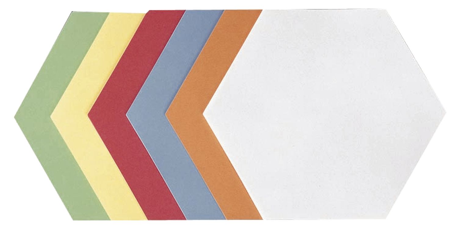 Moderationskarte - Wabe, 190 x 165 mm, sortiert, 500 Stück Moderationskarte - Wabe, 190 x 165 mm, sortiert, 500 Stück