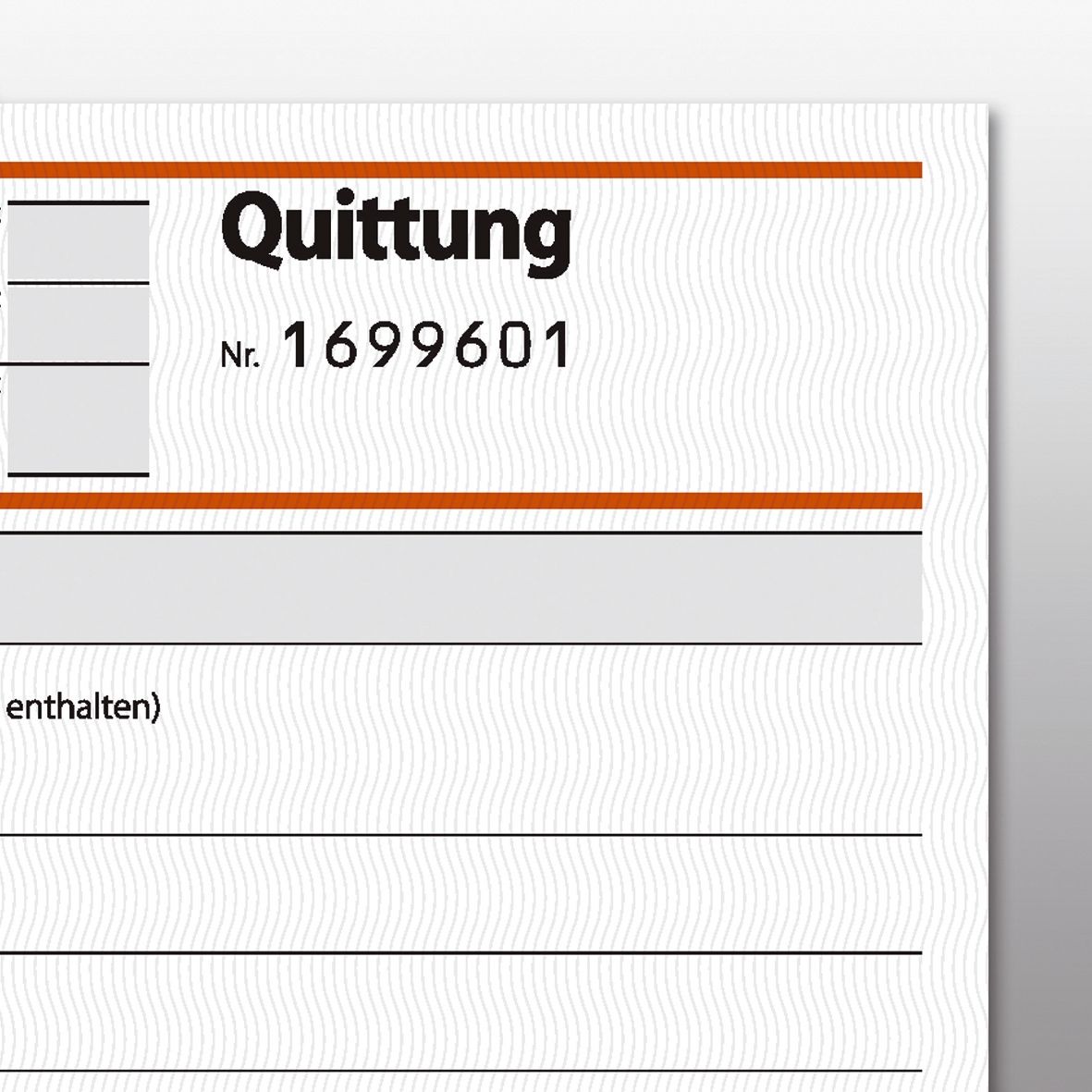 Quittung inkl. MwSt. mit Sicherheitsdruck - A6 quer, SD, 2 x 50 Blatt Quittung inkl. MwSt. mit Sicherheitsdruck - A6 quer, SD, 2 x 50 Blatt