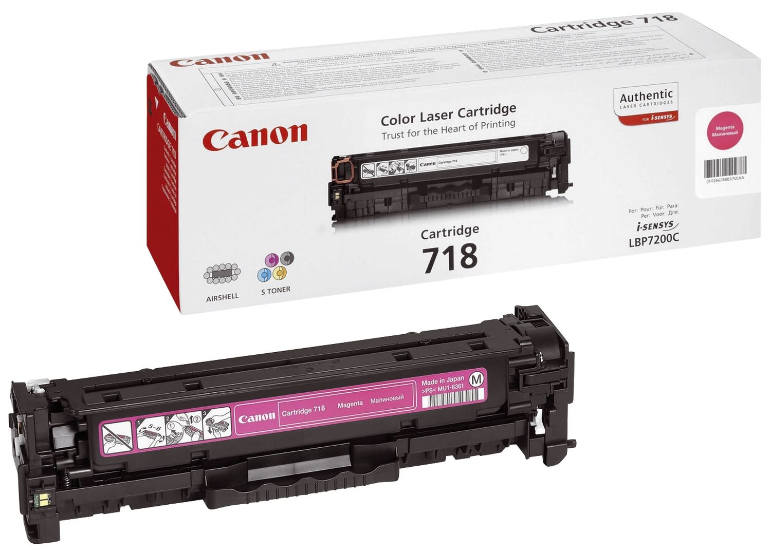 Original Canon Tonerkartusche magenta (2660B002,2660B002AA,718M,CRG718M)