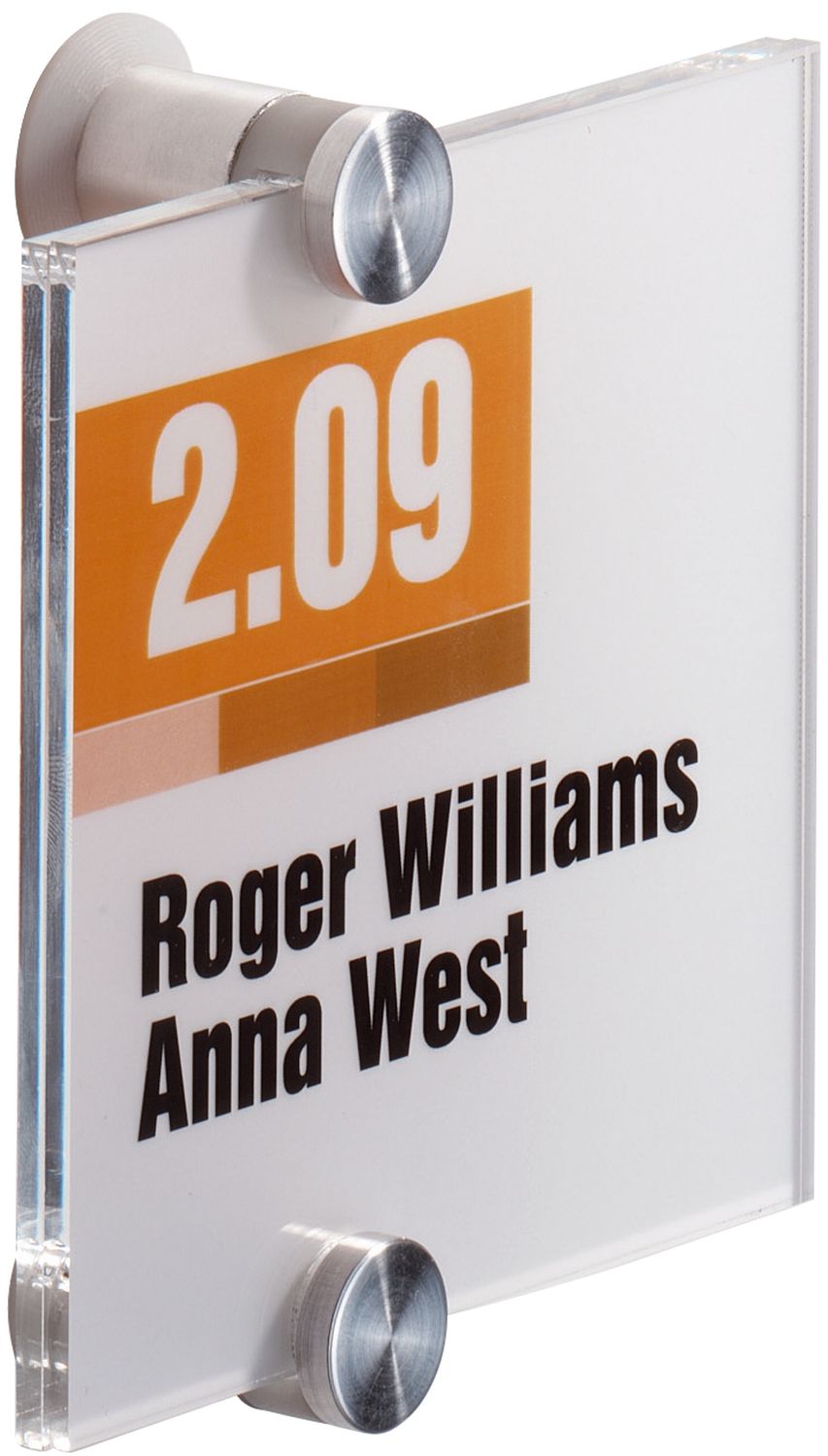 Türschild CRYSTAL SIGN, 105 x 105 mm, transparent Türschild CRYSTAL SIGN, 105 x 105 mm, transparent