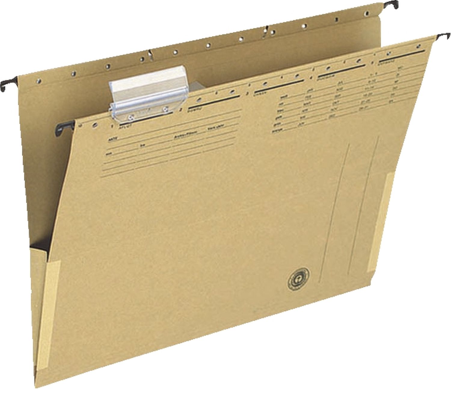 Hängetasche Q-Connect KF00556, DIN A4 mit seitlichen Fröschen, Karton 230 g, naturbraun Hängetasche Q-Connect KF00556, DIN A4 mit seitlichen Fröschen, Karton 230 g, naturbraun