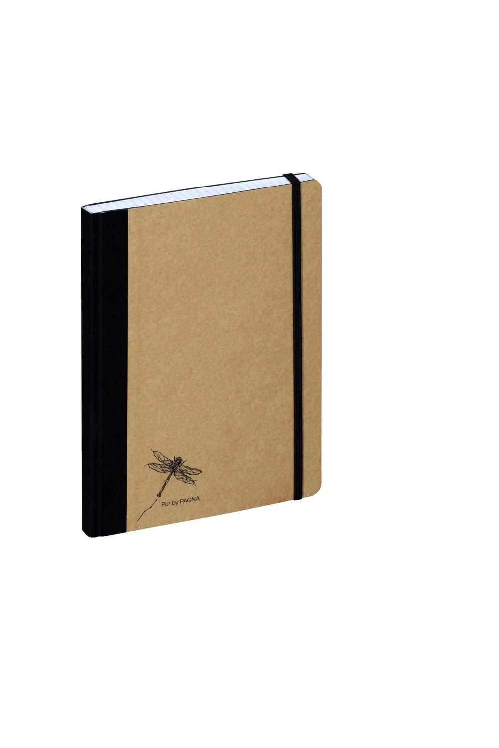 Notizbuch Pur - A5, kariert, natur