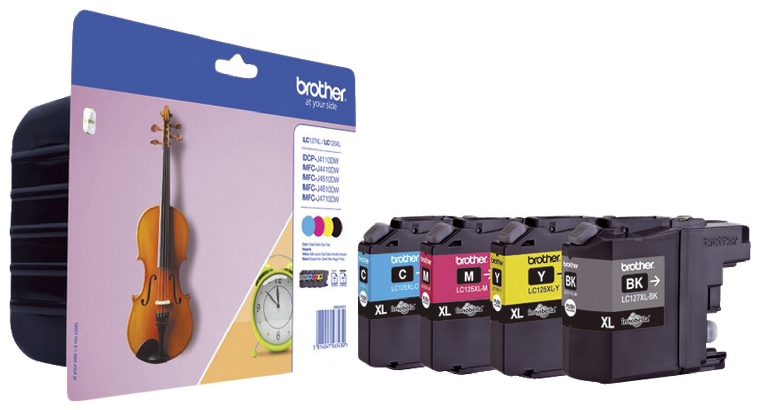 Original Brother Tintenpatrone MultiPack Bk,C,M,Y Blister (LC-127XLVALBPDR)