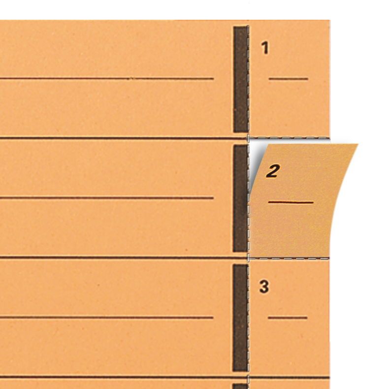 Trennblätter mit Perforation - A4 Überbreite, rot, 100 Stück Trennblätter mit Perforation - A4 Überbreite, rot, 100 Stück